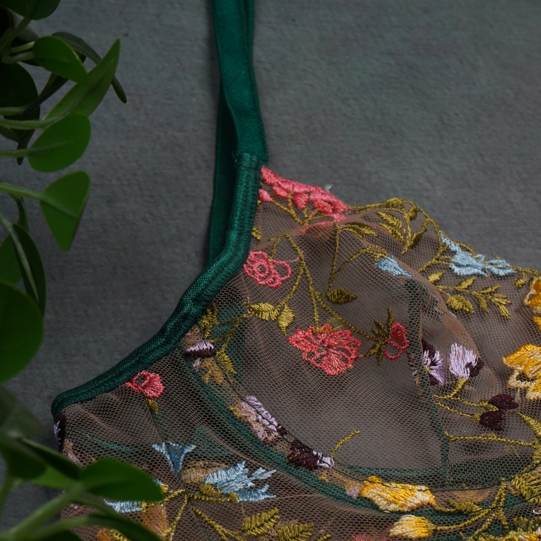 Embroidered Rush Two PieceΒ Set